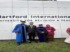 Menag Nasaruddin Umar Terima Gelar Doctor of Divinity dari Hartford International University